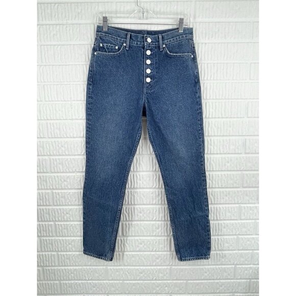 GRLFRND Jeans 27 Karolina Rather Have You Wash High Waist Revolve Button Fly - Picture 1 of 6